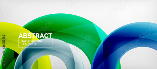 Colorful vector rings geometric abstract background, modern geometric pattern design. Business or technology presentation design template, brochure or flyer pattern, or geometric web banner