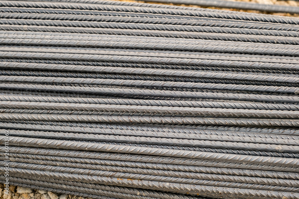 Reinforcing bars made of hot-rolled steel for the reinforcement of concrete structures