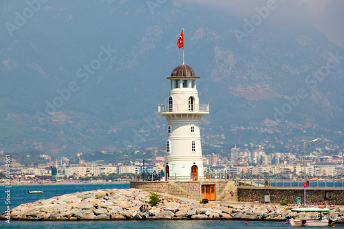 lighthouse on the Turkish coast