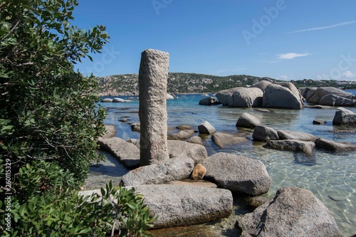 Roman Quarry and Roman Columns on the Sea in Sardinia