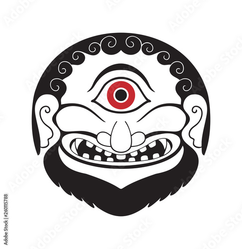 Cyclops ancient greek style tribal design
