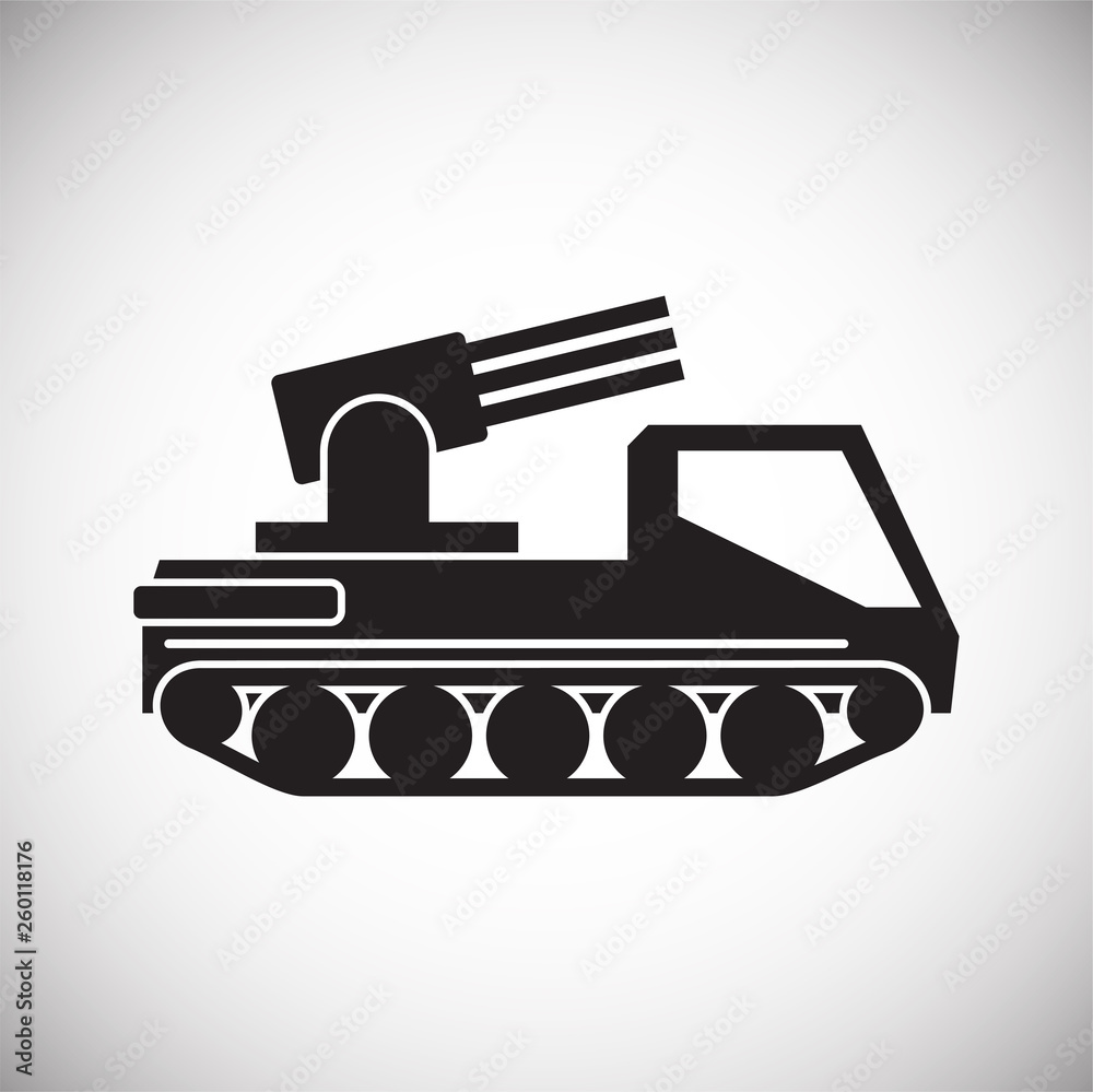 Military vehicle icon on background for graphic and web design. Simple vector sign. Internet concept symbol for website button or mobile app. Military vehicle icon on background for graphic and web design. Simple vector sign. Internet concept symbol for website button or mobile app.