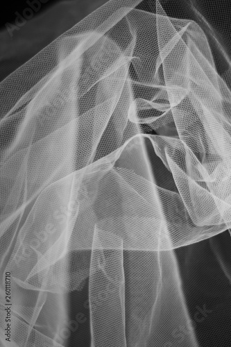 Obraz na płótnie Abstract white veil