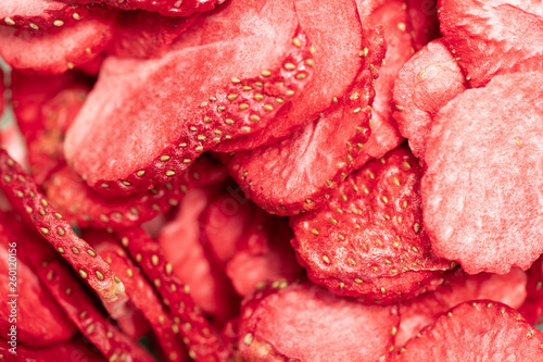Fotografie dried strawberry slice