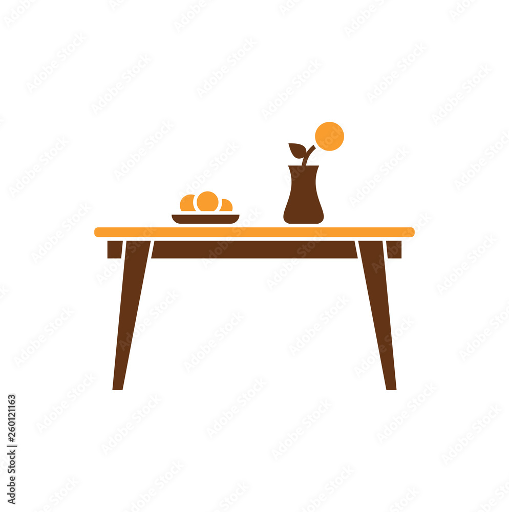 Fototapeta premium Furniture icon on background for graphic and web design. Simple vector sign. Internet concept symbol for website button or mobile app.