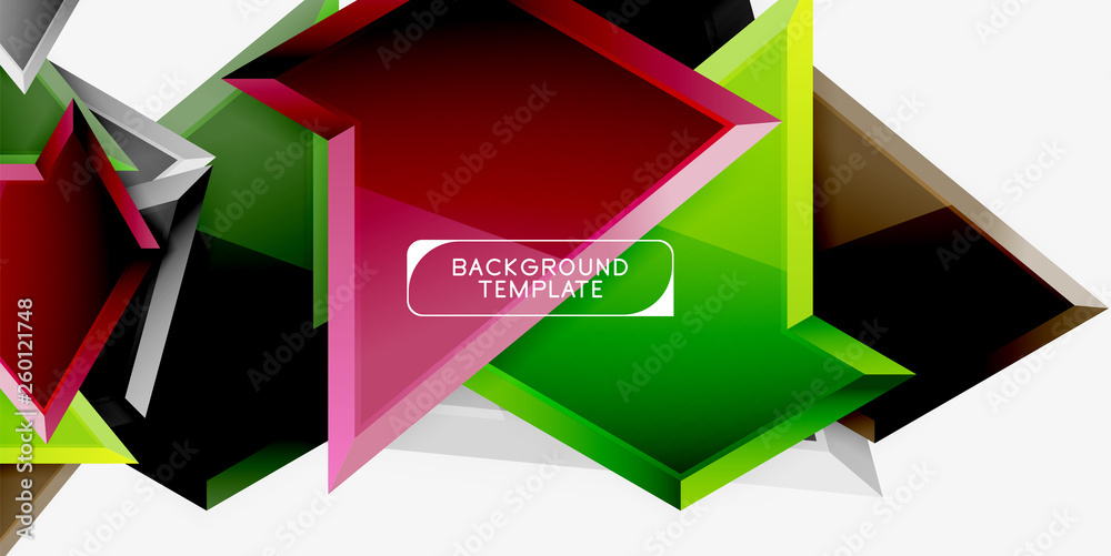 Bright colorful triangular poly 3d composition,abstract geometric background, minimal design, polygonal futuristic poster Bright colorful triangular poly 3d composition,abstract geometric background, minimal design, polygonal futuristic poster