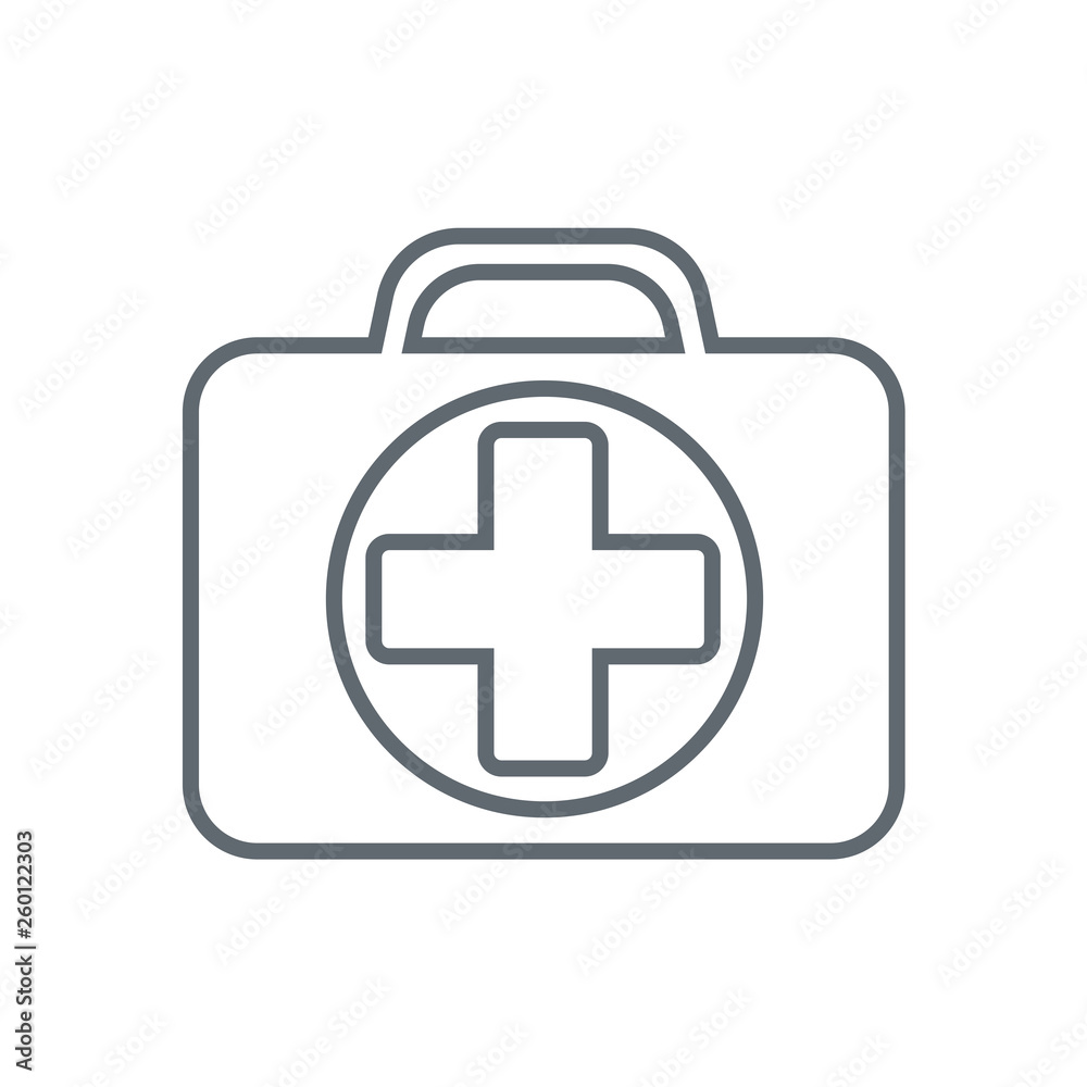 First Aid Kit Symbol and Medical Services Icon First Aid Kit Symbol and Medical Services Icon