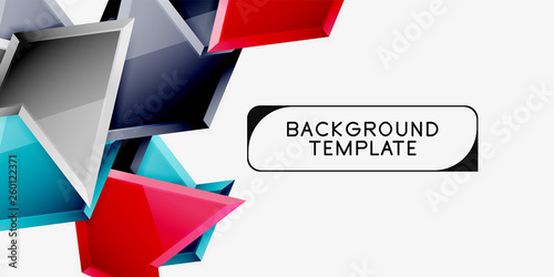 Free Download Bright colorful triangular poly 3d composition,abstract geometric background, minimal design, polygonal futuristic poster - GFXLoad