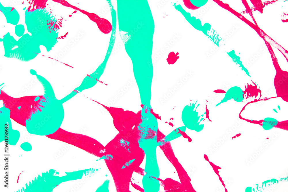 Fototapeta premium Vibrant Paint Messy Background Acrylic Splatter