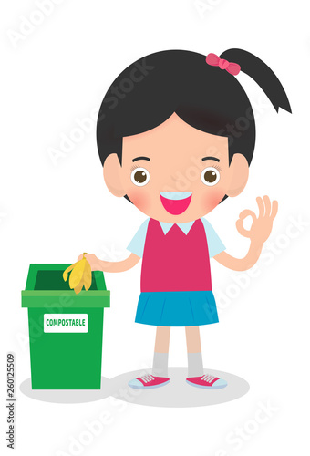 Children rubbish for recycling, Illustration of Kids Segregating Trash, recycling trash, Save the World , male recycling, Kids Segregating Trash, children and recycling.