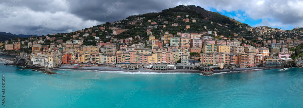 Aerial view of Camogli