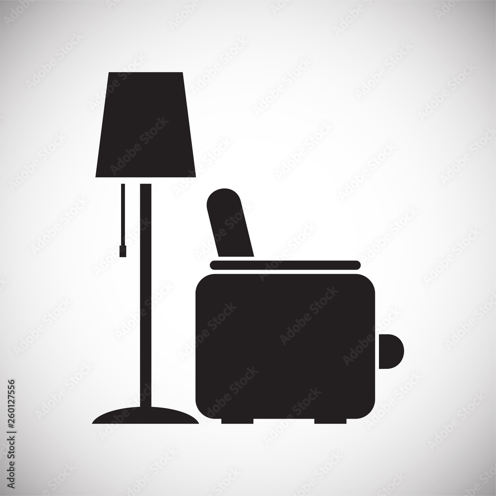 Furniture icon on background for graphic and web design. Simple vector sign. Internet concept symbol for website button or mobile app. Furniture icon on background for graphic and web design. Simple vector sign. Internet concept symbol for website button or mobile app.