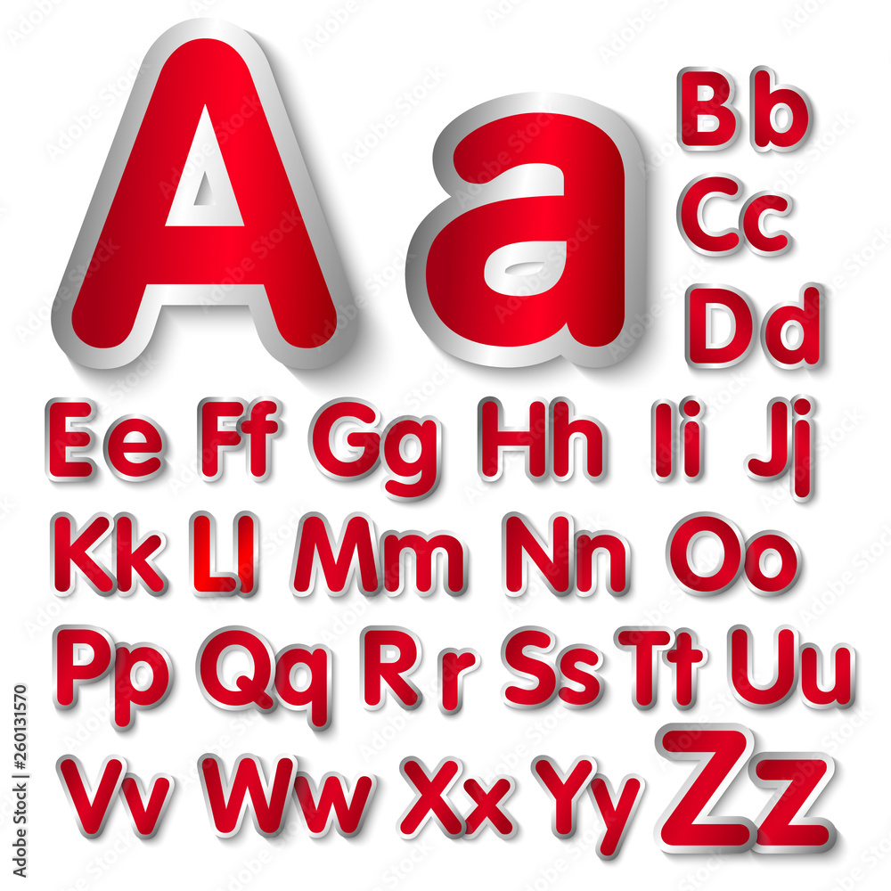 Vector alphabet set. Vector Illustration