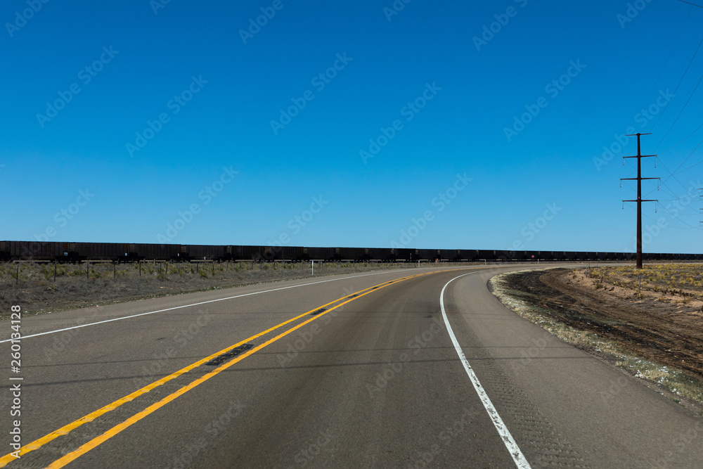 Fototapeta premium US Road in Desert