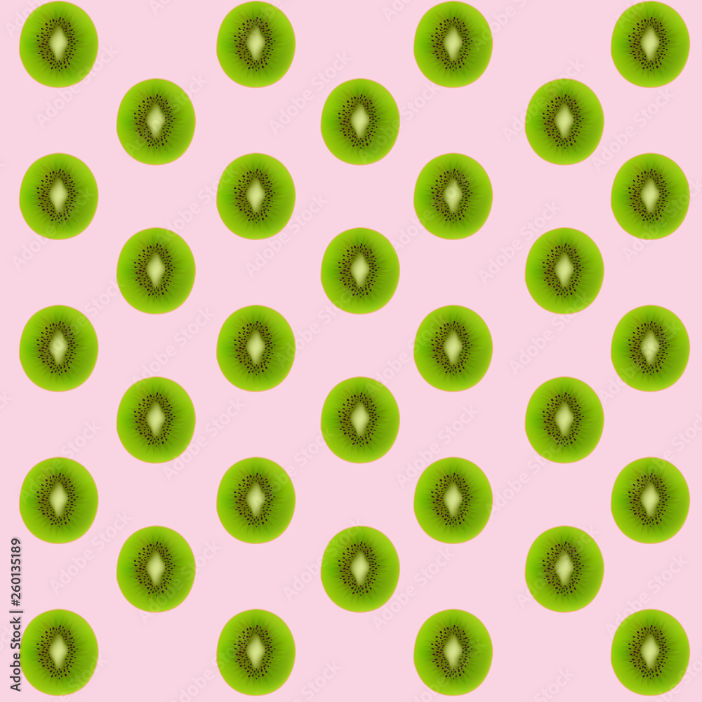 Kiwi Fruits Pink Background Kiwi Fruits Pink Background