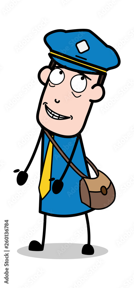 Blameless - Postman Cartoon Courier Guy Vector Illustration Blameless - Postman Cartoon Courier Guy Vector Illustration