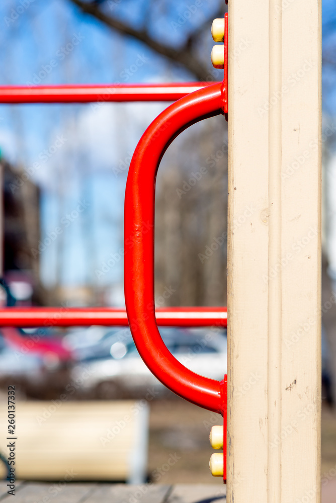 handle on the wall of the Playground handle on the wall of the Playground