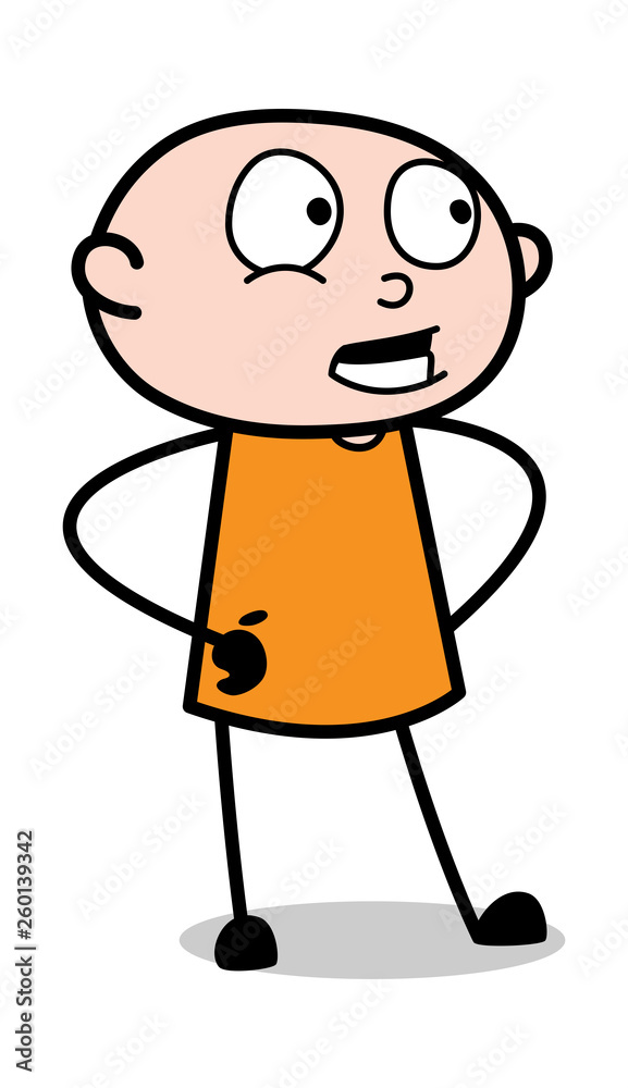 Talking Pose - Cartoon thief criminal Guy Vector Illustration Talking Pose - Cartoon thief criminal Guy Vector Illustration
