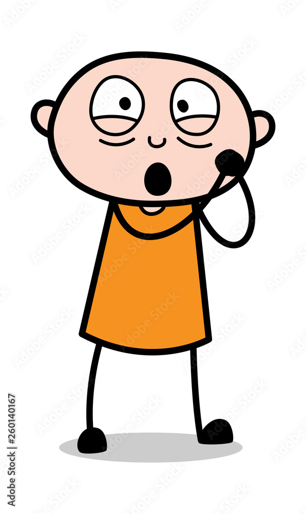 Careful - Cartoon thief criminal Guy Vector Illustration Careful - Cartoon thief criminal Guy Vector Illustration