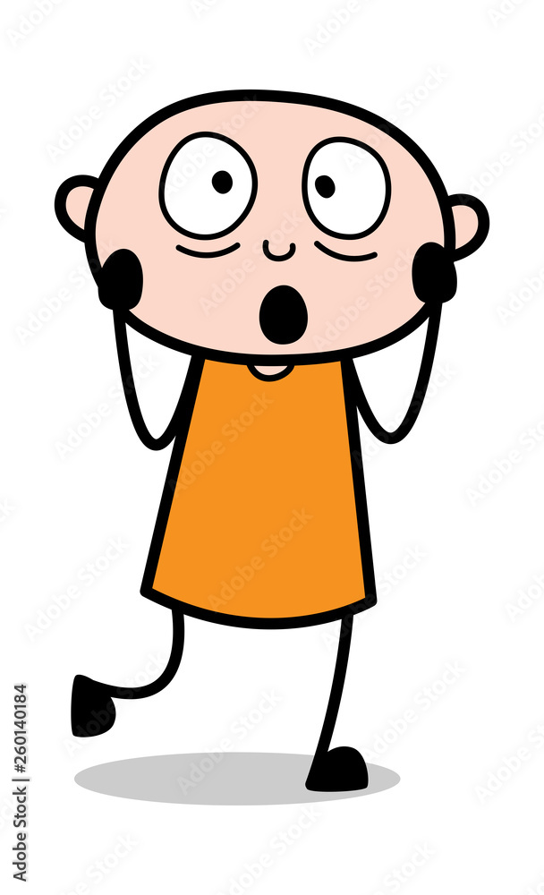 Wondering - Cartoon thief criminal Guy Vector Illustration Wondering - Cartoon thief criminal Guy Vector Illustration