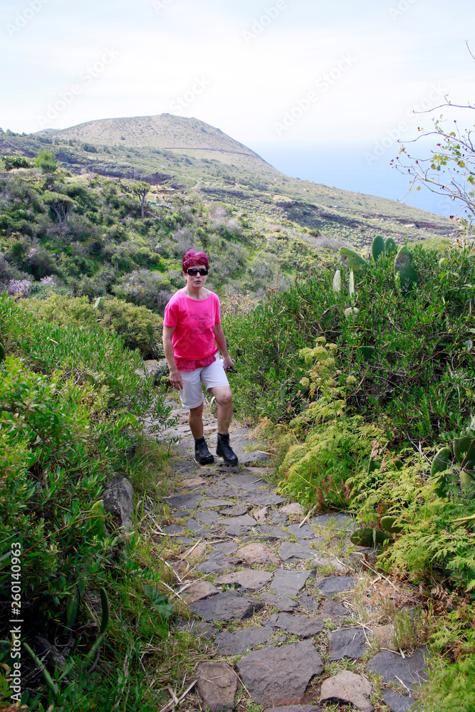 Naklejka premium Wanderung bei Las Tricias