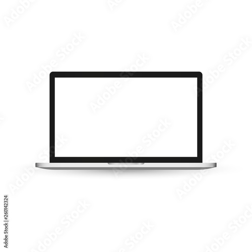 Notebook. Vector. Realistic isolated model - vector stock.