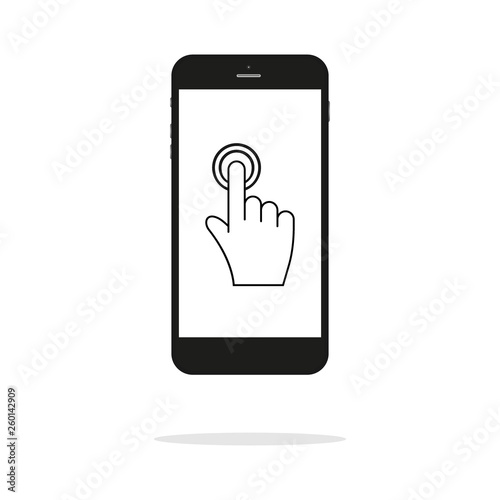 touch screen,icon vector for web,mobile and print