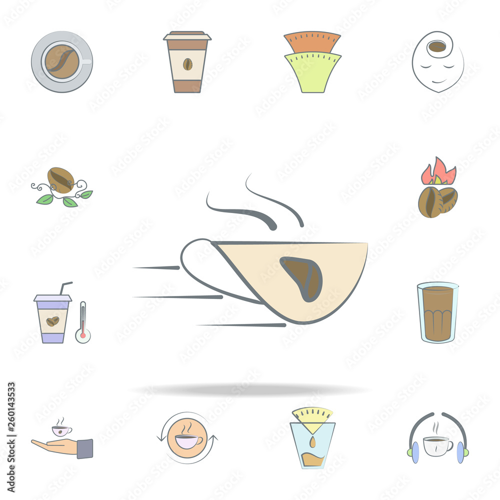 high-speed coffee delivery icon. coffee icons universal set for web and mobile high-speed coffee delivery icon. coffee icons universal set for web and mobile