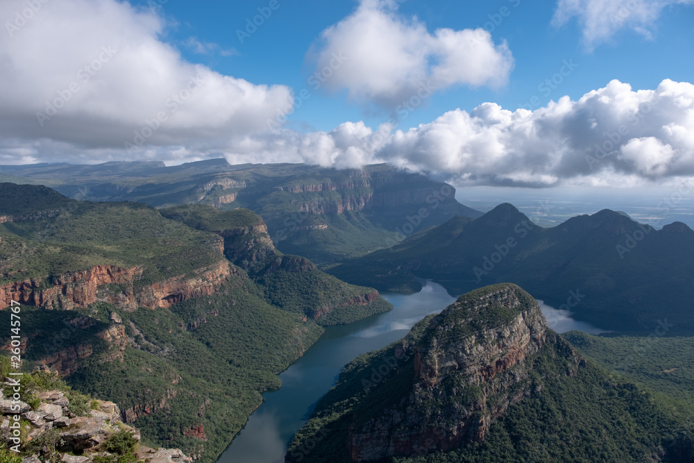 Stunning early morning view of the Blyde River Canyon (also known as the Motlatse Canyon), in The Panorama Route, Mpumalanga, South Africa. 