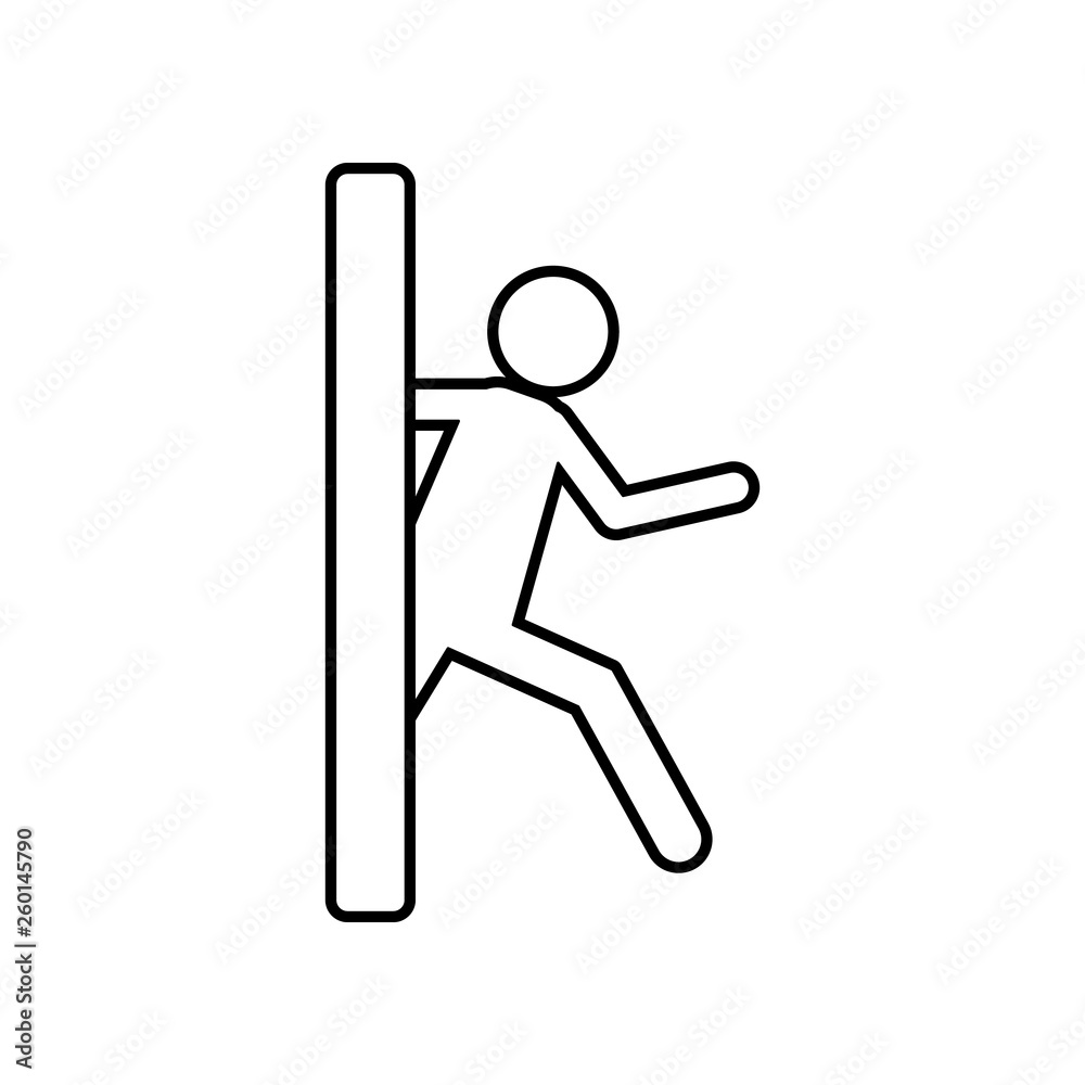 assing through wall icon. Element of hero for mobile concept and web apps icon. Outline, thin line icon for website design and development, app development assing through wall icon. Element of hero for mobile concept and web apps icon. Outline, thin line icon for website design and development, app development