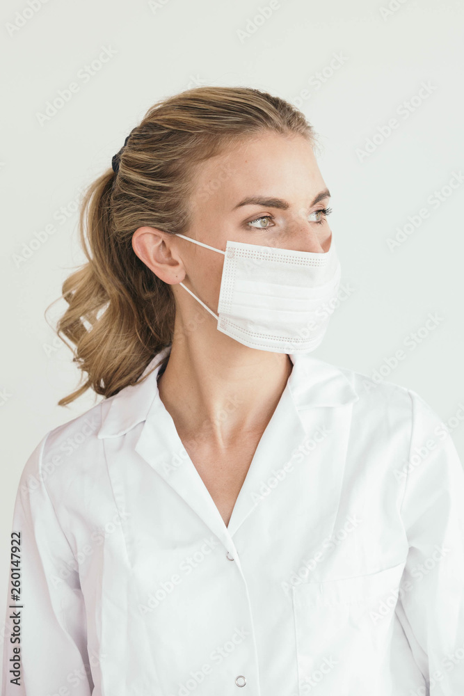 Nurse Wearing Mouth Mask or Surgical Mask Nurse Wearing Mouth Mask or Surgical Mask