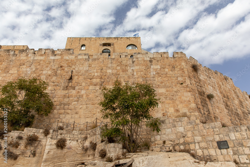The Ramparts of the City Wall, Jerusalem, Israel