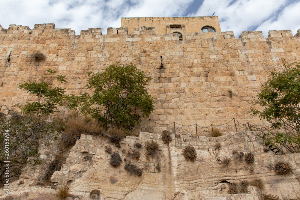The Ramparts on the Wall of the Old City, Jerusalem, Israel