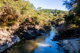 The Waikato river flows through the Geo-Thermal park, Wai-O-Tapu, Rotorua, New Zealand