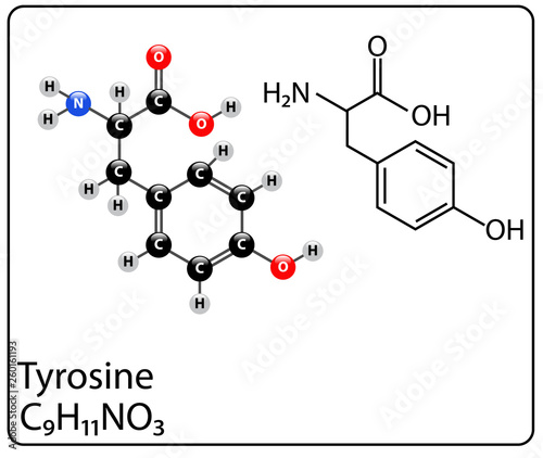 Tyrosine Molecule Structure