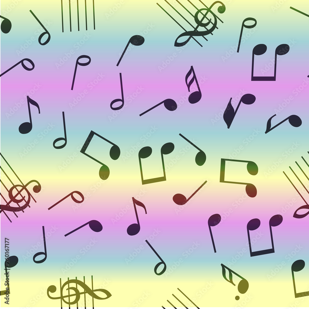 Seamless vector music notes pattern Seamless vector music notes pattern