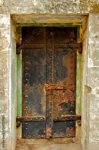 Old Iron Bunker Door photo