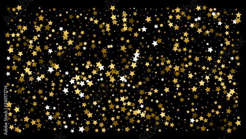 Gold stars. Confetti celebration © writerfantast