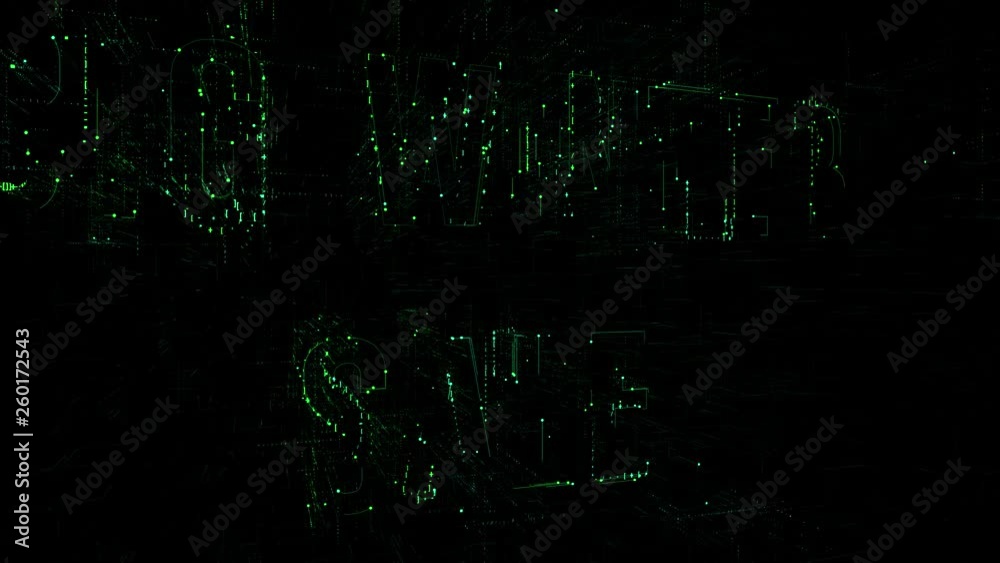 3D animation data digital code with 'Big Winter Sale' text. Futuristic information technology concept. Green letters on black background 3D animation data digital code with 'Big Winter Sale' text. Futuristic information technology concept. Green letters on black background