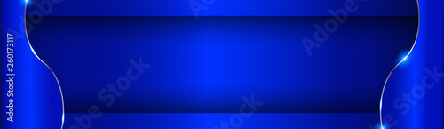 Abstract blue background in premium indian style. Template design for cover, business presentation, web banner, wedding invitation and luxury packaging. Vector illustration with golden border.