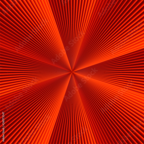 Shiny vibrant red colored, 3d lines abstract perspective background. Ideal for beauty and fashion concept brochure & flyer & catalog cover works.