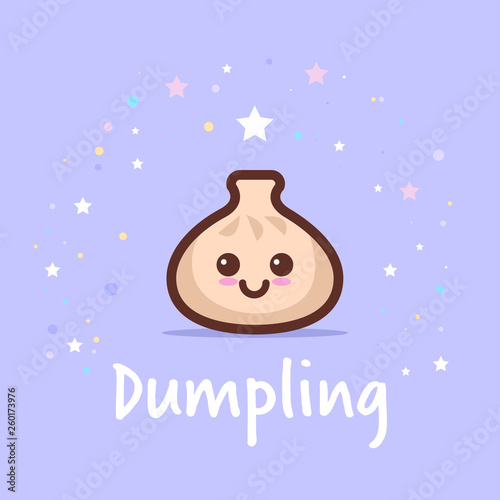 Cute dim sum cartoon comic character