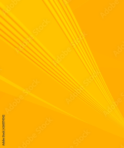 Soft yellow & orange color toned, 3d lines minimal concept abstract background. Brochure & flyer template, layout.