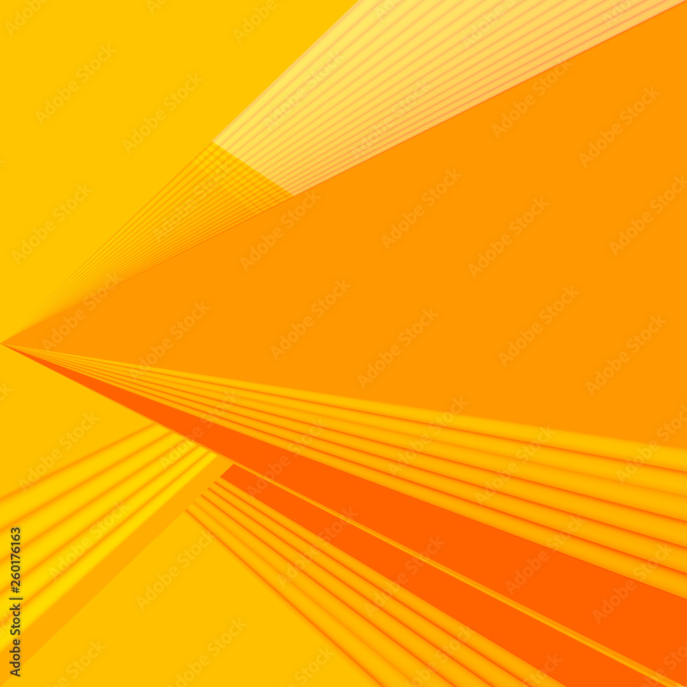 Soft yellow & orange color toned, 3d lines minimal concept abstract  background. Brochure & flyer template, layout. Stock Vector | Adobe Stock