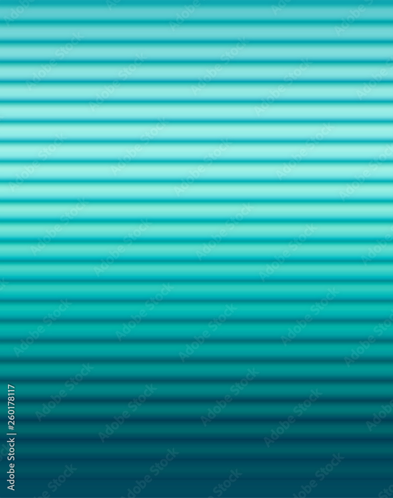 Cool turquoise green color toned,  3d lines abstract background. Ideal for brochure & flyer cover template, layout.