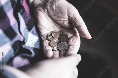 Fotografie concept of poverty and destitution