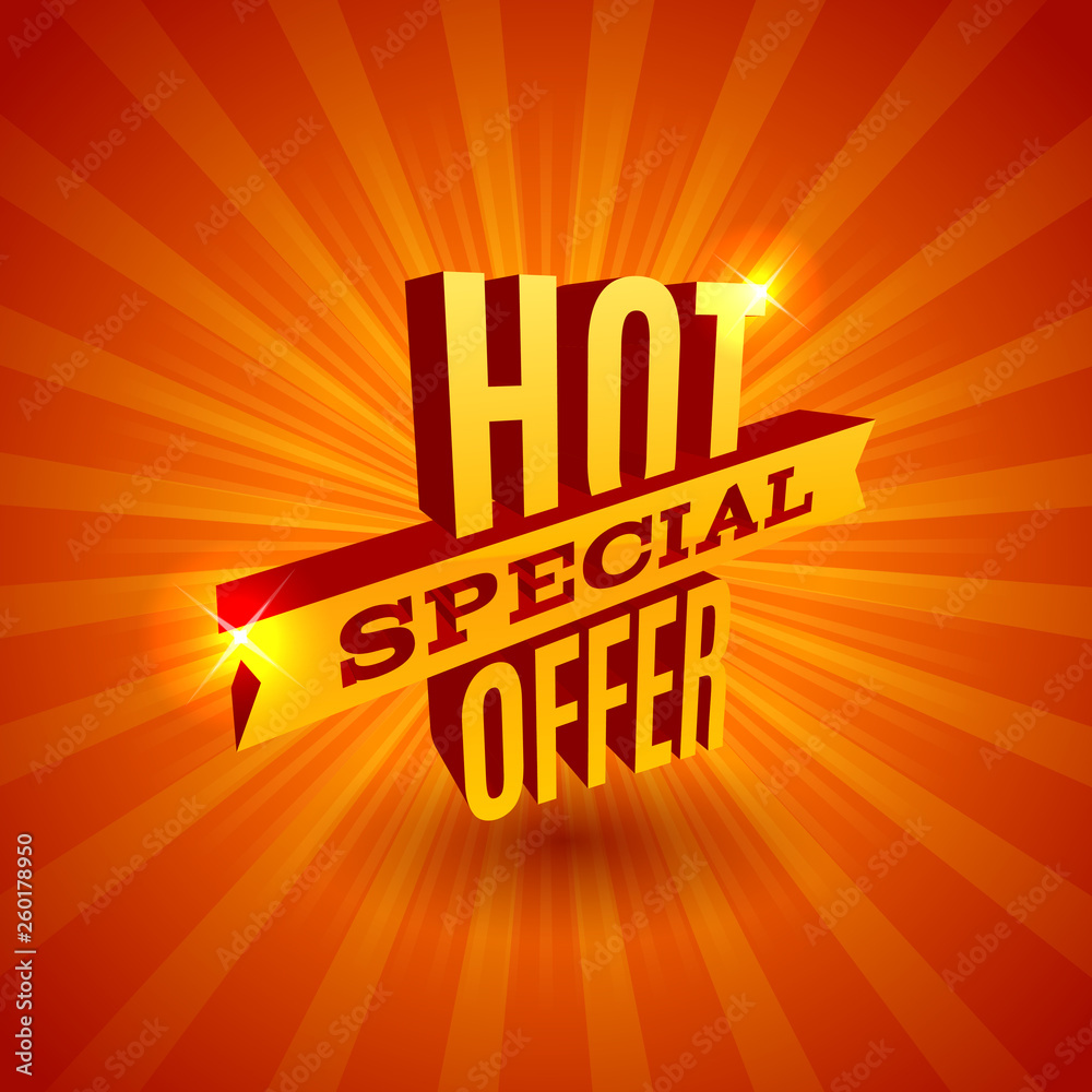 Gold 3D sale offer logo on bright background Gold 3D sale offer logo on bright background
