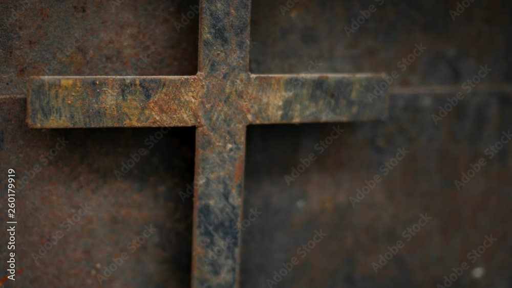 rusty cross - old and rusty cross iron door rusty grunge background rusty cross - old and rusty cross iron door rusty grunge background