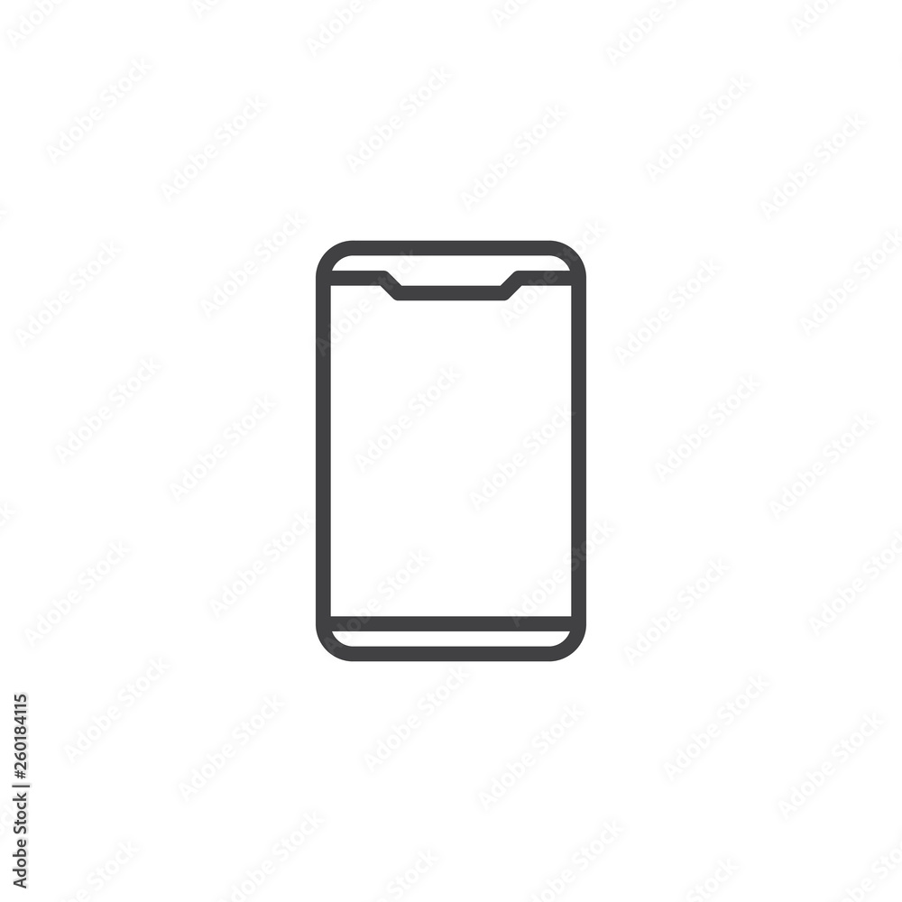 Modern mobile phone line icon. linear style sign for mobile concept and web design. Smartphone device outline vector icon. Symbol, logo illustration. Pixel perfect vector graphics Modern mobile phone line icon. linear style sign for mobile concept and web design. Smartphone device outline vector icon. Symbol, logo illustration. Pixel perfect vector graphics