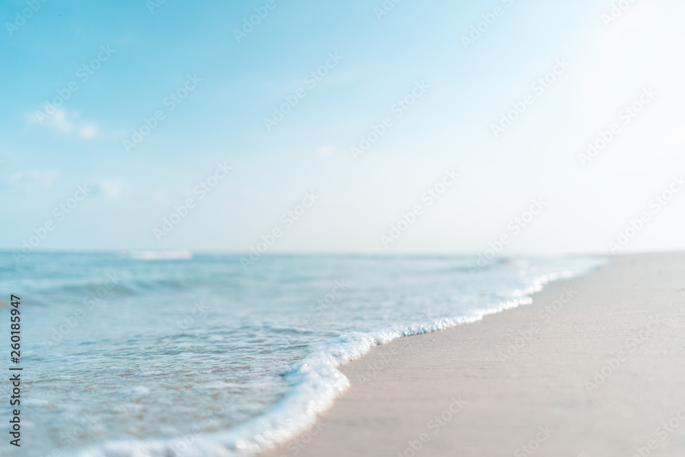 Tropical beach on blue sky abstract background. Tropical beach on blue sky abstract background.